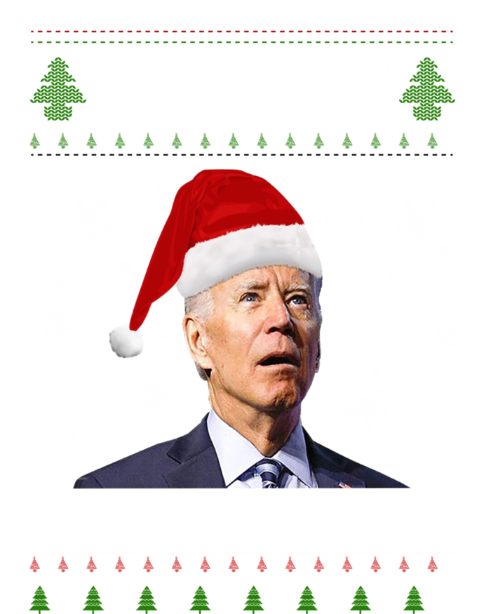 Santa Joe Biden Merry 4th Of Easter Ugly Christmas Sweater Christmas Gift Womens CVC Long Sleeve Shirt