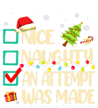 Naughty Or Nice Funny An Attempt Was Made Christmas Valucap Bio-Washed Visor