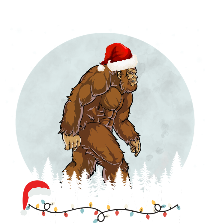 Believe Christmas Bigfoot Holiday Enza Ladies Jersey Football T-Shirt