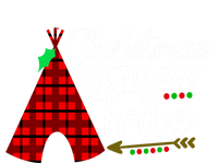 Christmas With My Tribe Red Plaid Family Matching Outfit Funny Gift T-Shirt