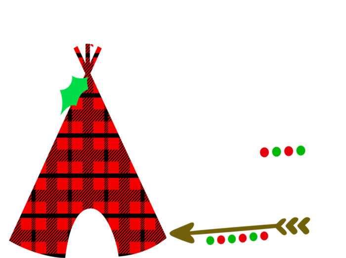 Christmas With My Tribe Red Plaid Family Matching Outfit Funny Gift T-Shirt