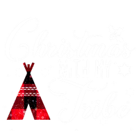 Christmas With My Tribe Red Plaid Family Matching Outfit Gift T-Shirt