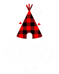 Christmas With My Tribe Red Plaid Family Matching Outfit Meaningful Gift Stripe Pom Pom Beanie