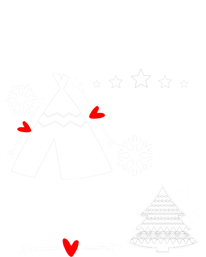 Christmas With My Tribe Red Plaid Family Matching Outfit Gift Kids Long Sleeve Shirt