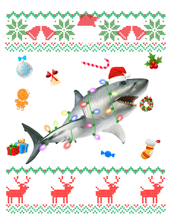 Funny Ugly Xmas Sweater Animals Lights Christmas Shark Cool Gift Infant Baby Jersey Bodysuit