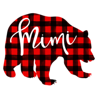 Mimi Bear Red Plaid Matching Family Christmas Eve Buffalo Cool Gift Tie-Dye T-Shirt