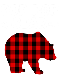 Pop Pop Bear Red Black Plaid Bear Christmas Promoted Grandpa Gift Mousepad