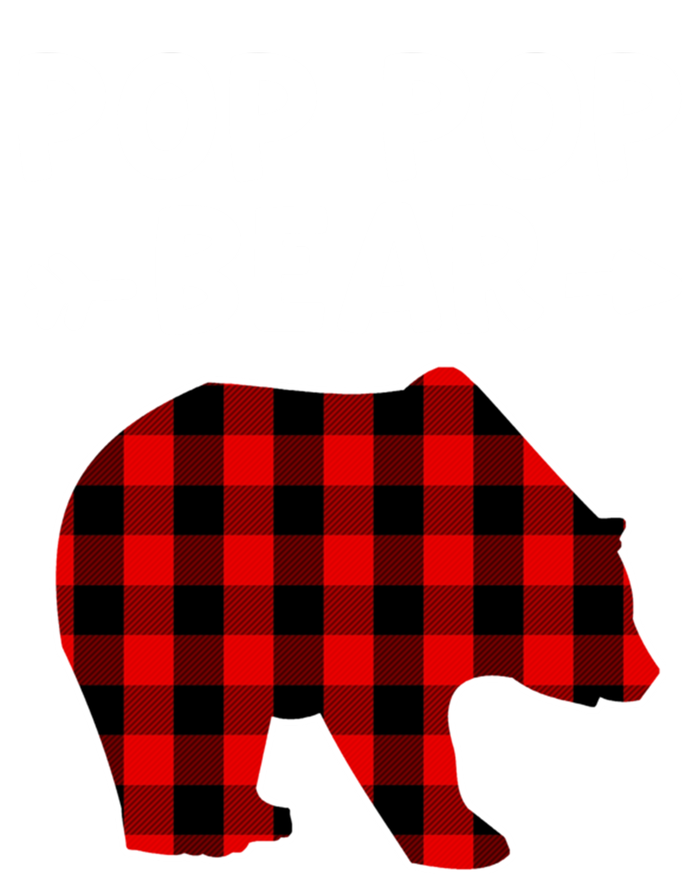 Pop Pop Bear Red Black Plaid Bear Christmas Promoted Grandpa Gift Mousepad