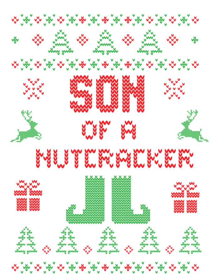 Ugly Christmas Sweater Son Of A Nutcracker Funny Meaningful Gift Women's Flannel Pajama Set