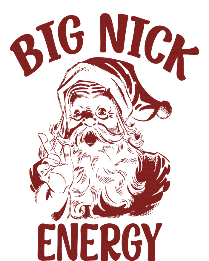 Big Nick Energy Funny Family Christmas Santa Cute Xmas Women's Flannel Pajama Set