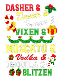 Dasher Dancer Prancer Vixen Moscato Vodka Tequila Blitzen Gift Bumper Sticker