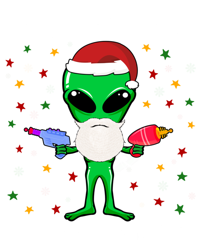 Funny Alien Christmas Cool Gift Merry Christmas Pew Madafakas Funny Gift T-Shirt