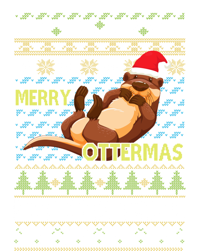 Merry Ottermas Otter Animal Lover Christmas Pajamas Gift Cool Gift Tote Bag