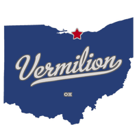 Vermilion Ohio OH Map Cool Comfort Performance Bucket Hat