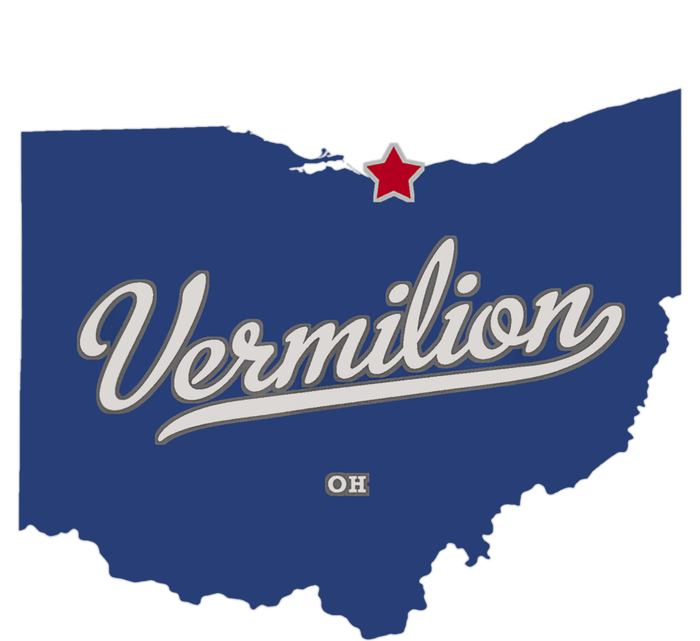 Vermilion Ohio OH Map Cool Comfort Performance Bucket Hat