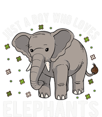 Just A Boy Who Loves Elephants Zip Tote Bag