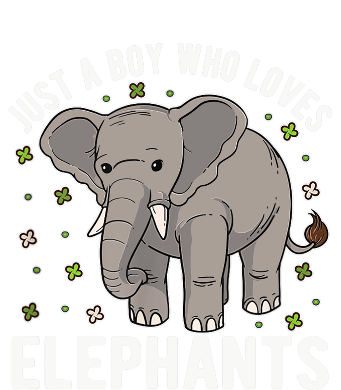 Just A Boy Who Loves Elephants Zip Tote Bag