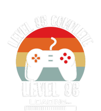 Level 85 Complete Level 86 Loading Vintage Birthday Video Game Cropped Pullover Crew