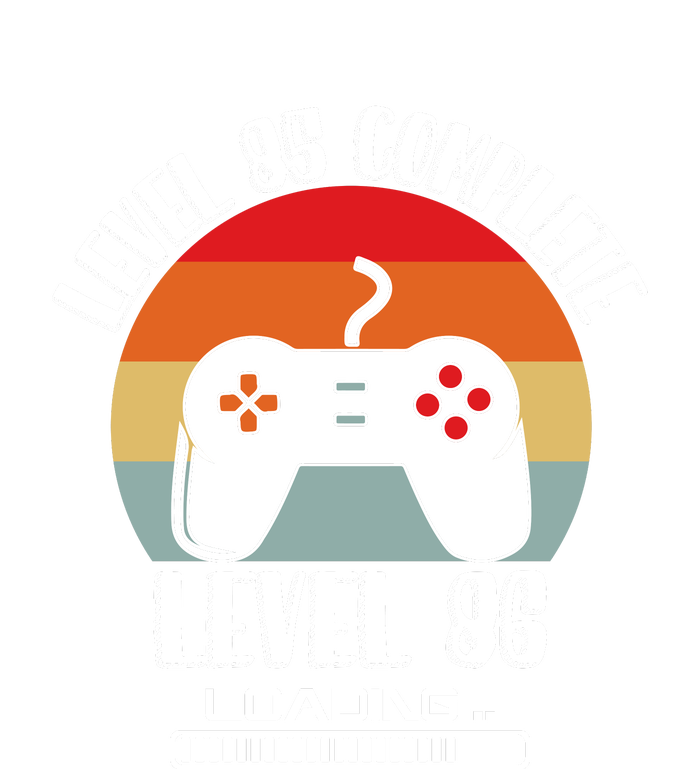 Level 85 Complete Level 86 Loading Vintage Birthday Video Game Cropped Pullover Crew