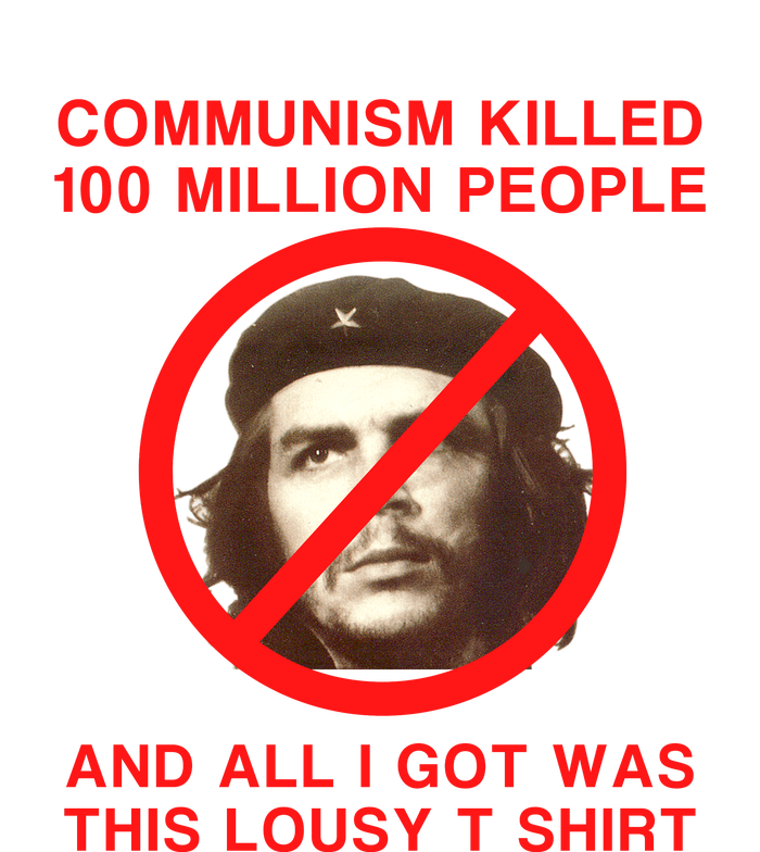 Funny Conservative Anti Communist Che Guevara High Crown Mesh Back Trucker Hat