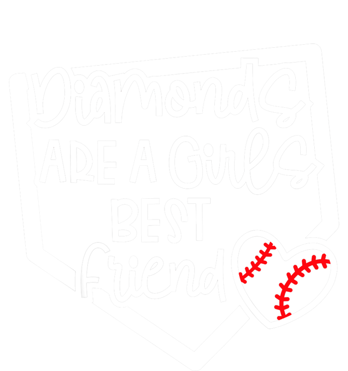 Funny Diamonds Are A Girls Best Friend Baseball Softball Mom Toddler Hoodie