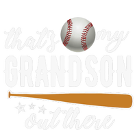 That S My Grandson Out There Gift Wo Baseball Grandma T Ladies Long Sleeve Shirt