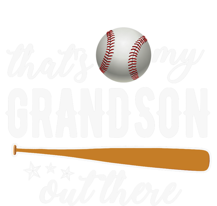 That S My Grandson Out There Gift Wo Baseball Grandma T Ladies Long Sleeve Shirt