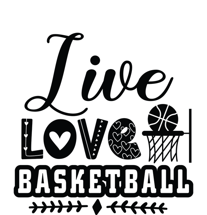 Live Love Basketball Gift For Basketball Fan Team Sport Bball T-Shirt