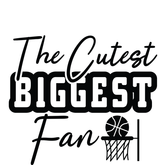 The Cutest Biggest Fan Gift For Basketball Team Sport Bball T-Shirt