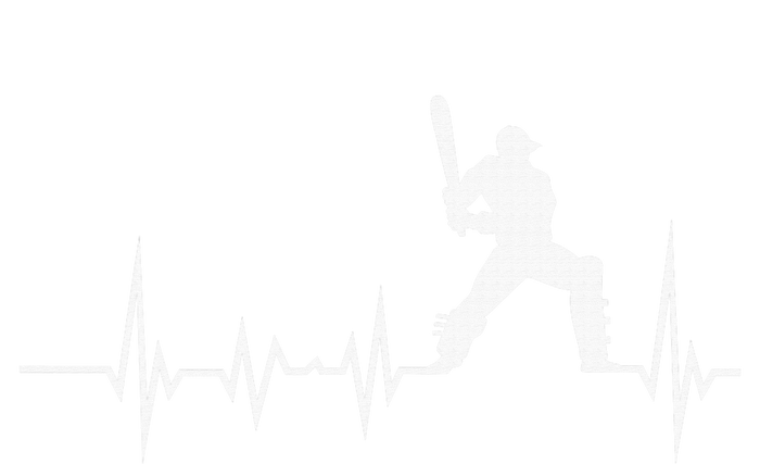 Cricket Player Bat And Ball Game Cricket Heartbeat T-Shirt