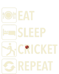 Vintage Eat Sleep Cricket Repeat Cricket Player T-Shirt