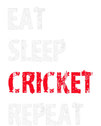 Eat Sleep Cricket Repeat Funny Cricket Sports Fans Women's Knotted Racerback Tank