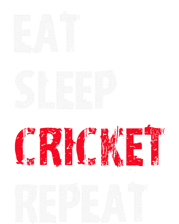 Eat Sleep Cricket Repeat Funny Cricket Sports Fans Women's Knotted Racerback Tank