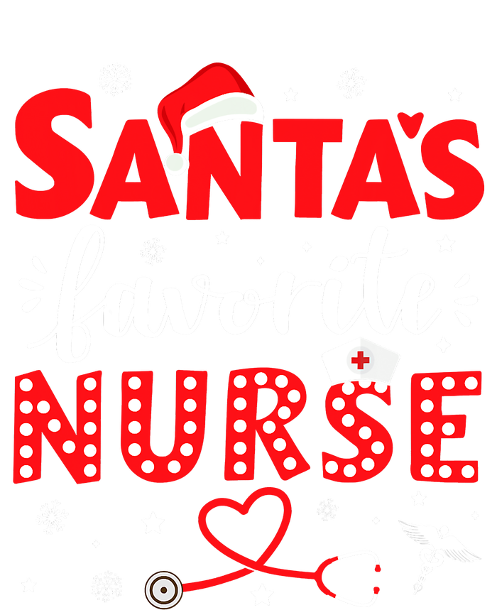 Santa Favorite Nurse For Christmas In Hospital Xmas T-Shirt