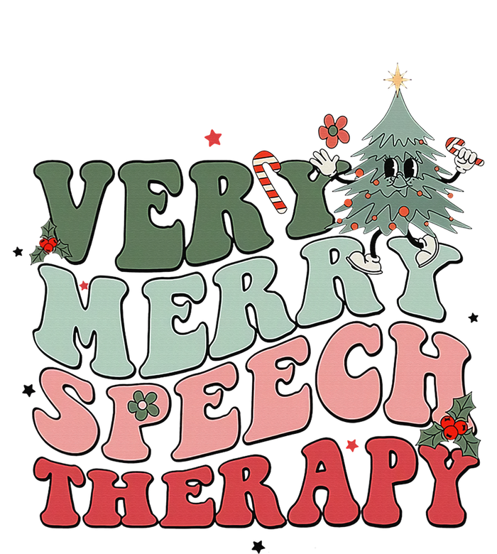 Very Merry Speech Therapist Christmas SLP Xmas Therapy T-Shirt