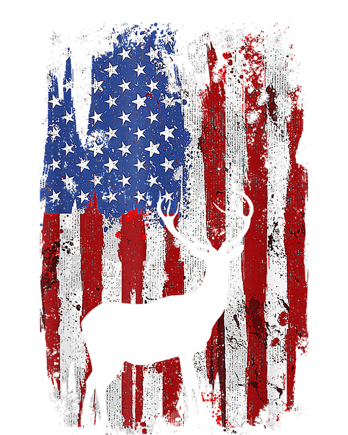 American Flag Deer Hunters Deer on American Flag Toddler Sweatshirt