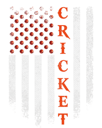 Cricket Apparel US Flag Retro Cricket Player American Flag Women's V-Neck T-Shirt