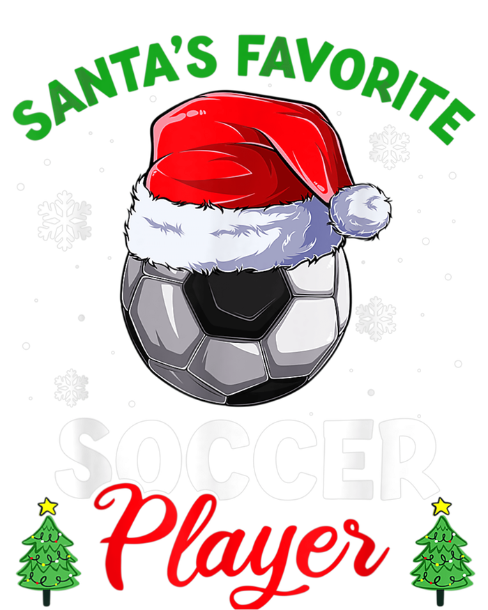 Santa's Favorite Soccer Player Christmas Pajama T-Shirt