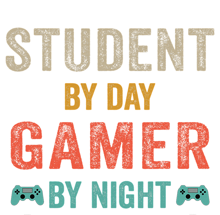 Student By Day Gamer By Night Meme For Gamers Women's Tri-Blend 3/4-Sleeve Raglan Shirt