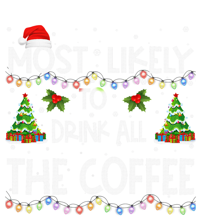 Most Likely To Drink All The Coffee Christmas Poster