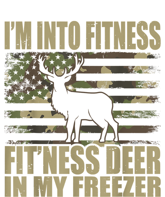 Hunting I'm Into Fitness Fit'ness Deer In My Freezer Ladies PosiCharge Competitor Racerback Tank