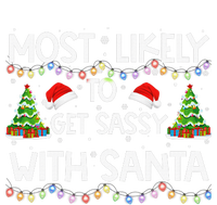 Most Likely To Get Sassy With Santa Funny Family Christmas PosiCharge RacerMesh Polo