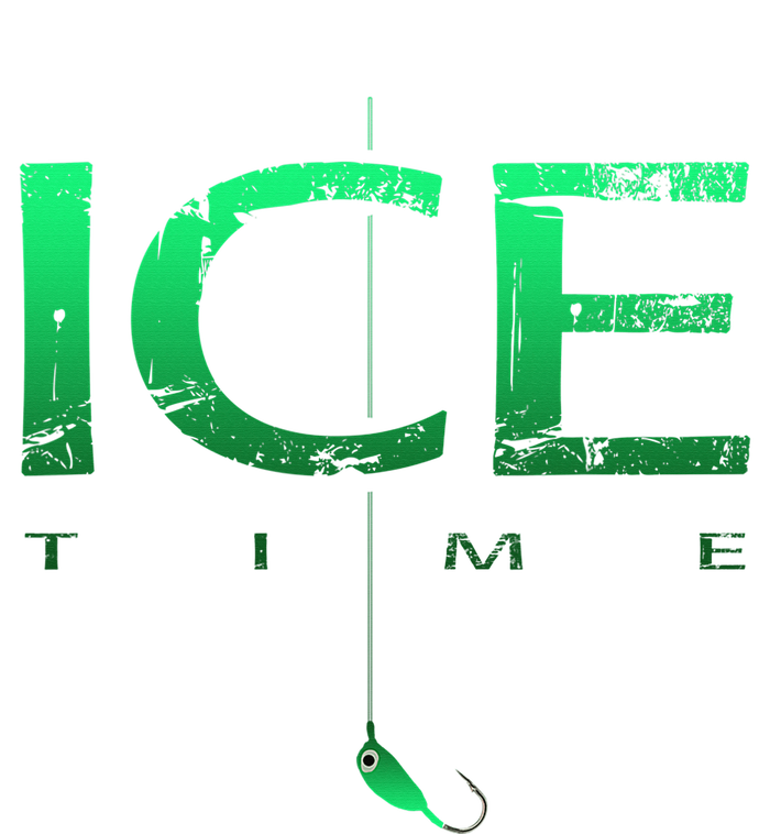 Ice Fishing - Ice Time with Ice Jig - Ice Fisherman Baby Bodysuit