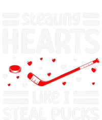 Stealing Hearts Like I Steal Pucks Hockey Valentines Day Hooded Wearable Blanket