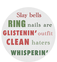 Slay Bells Ring Saying Ladies PosiCharge Competitor Racerback Tank