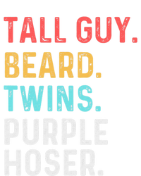 dude tall guy beard twins purple hoser Tall Hoodie