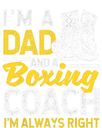 Boxer Daddy Coaches Fathers Day I'm A Dad And A Boxing Coach Kids Hoodie