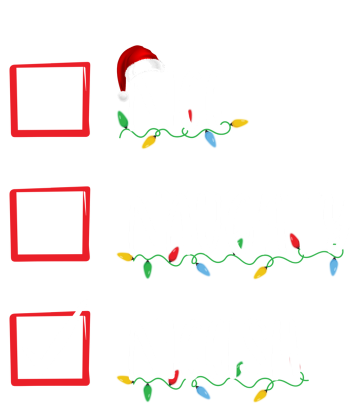 Nice Naughty Niceish Niceish Funny Christmas List T-Shirt