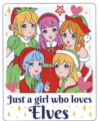 Just A Girl Who Loves Elves Anime Christmas Tall T-Shirt