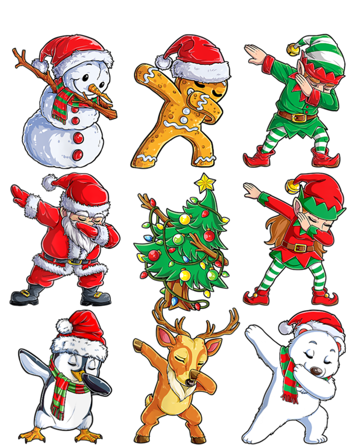 Dabbing Santa And Friends Gift Cute Christmas Santa Dabbing Gift T-Shirt